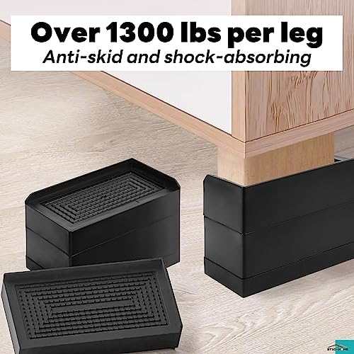 Heavy Duty Bed Risers for Back Pain Relief