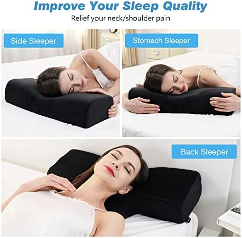 Ergonomic Memory Foam Neck Pillow for Lash Extensions