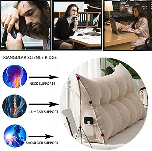 ZZYK Triangular Headboard Pillow Perfect for Reading or Rest