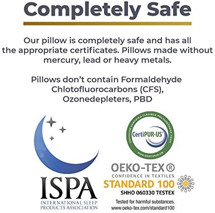 Royal Therapy Travel Memory Foam Pillow for Neck Support