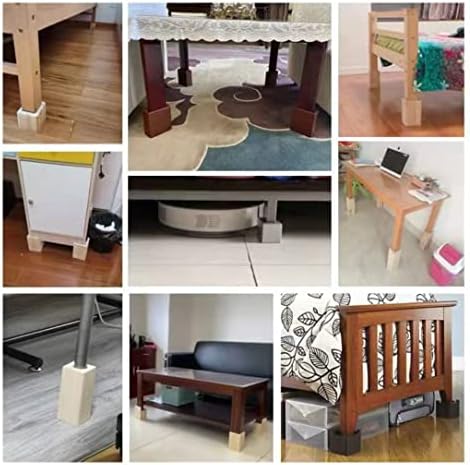 TSnAmay4Pcs Cylinder Solid Wood Bed Risers Increase Height 2 for Sofa Couch Chair Table