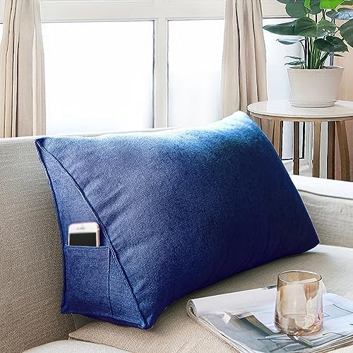 Large Wedge Headboard Pillow for Adults Reading Relaxing Comfort