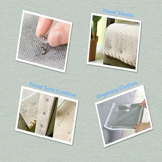 Secure Your Upholstery with Tustao 50-Piece Clear Twist Pins - Essential Tool for Bedskirts and Slipcovers