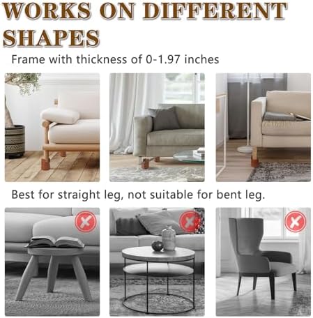 Premium Heavy Duty Bed Risers for Height Adjustment Extra Storage