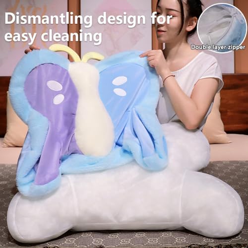 GKWW Butterfly Reading Pillow - Multi-Functional Washable Comfortable