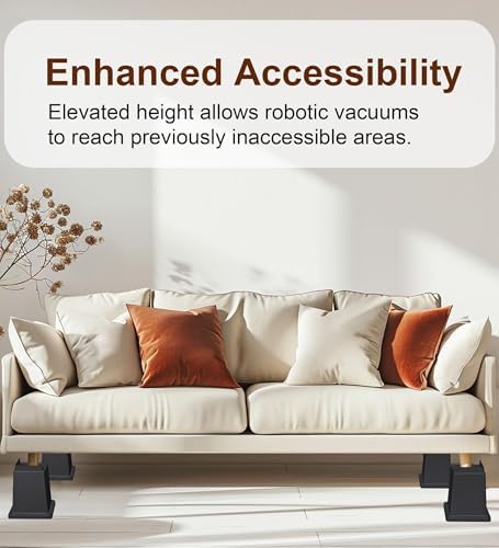 6-inch Heavy Duty Bed Risers 6-Pack Set