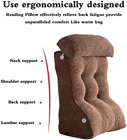 Adjustable Ergonomic Reading Pillow with Removable Cover
