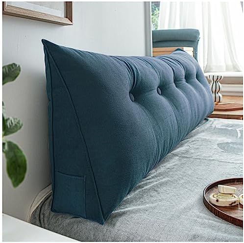 EORNOW Triangular Headboard Bedside Wedge Reading Pillow - 80x20x50cm