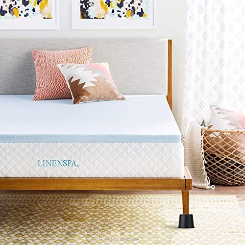 BTSD Home Round Bed Risers 4 Inch Set of 4 Black