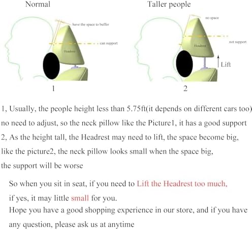 Protection for Neck Cervical Plus Comfort All in Your Car 2-Piece Car Neck Pillow - Pu Leather Soft Durable Beige