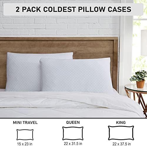 Coldest Pillow Cases Set of 2 - Breathable and Cool