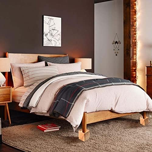 Sturdy Elegant Wood Bed Risers Add Storage Space to Your Bed