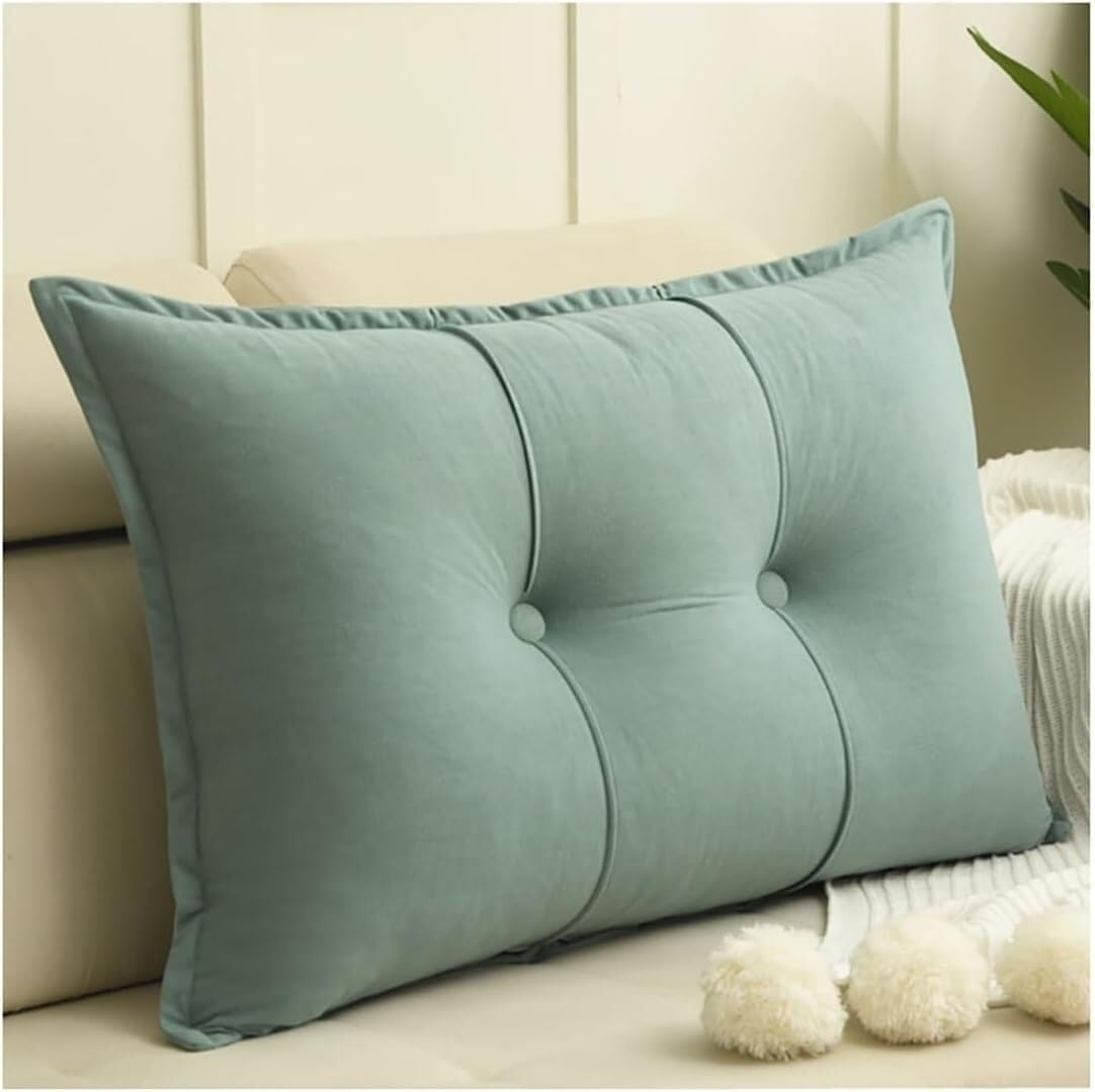 COZMAX Headboard Sofa Pillow with Detachable Cover - Lumbar Support for BedRecliner Reading