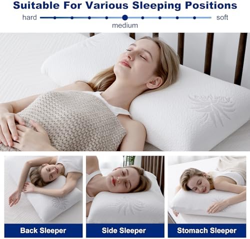 MLILY Side Sleeper Pillow for Neck Pain Relief