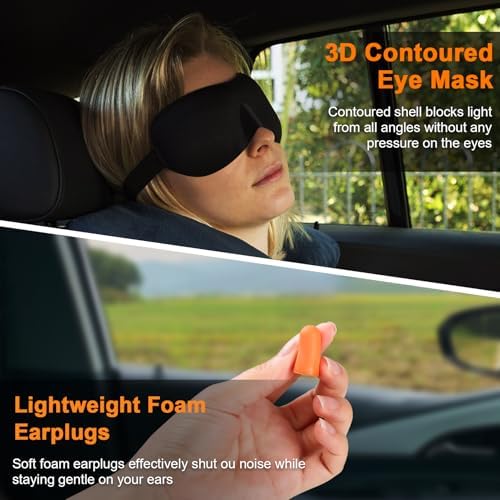 Ergonomic Travel Pillow for Comfort and Privacy