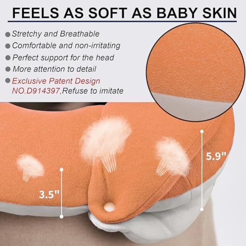 Travel Neck Pillow for Adults Ergonomic 360 Head Support Skin-Friendly Breathable