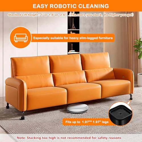 4-Pack Stackable Bed Risers for Desks sofas and more