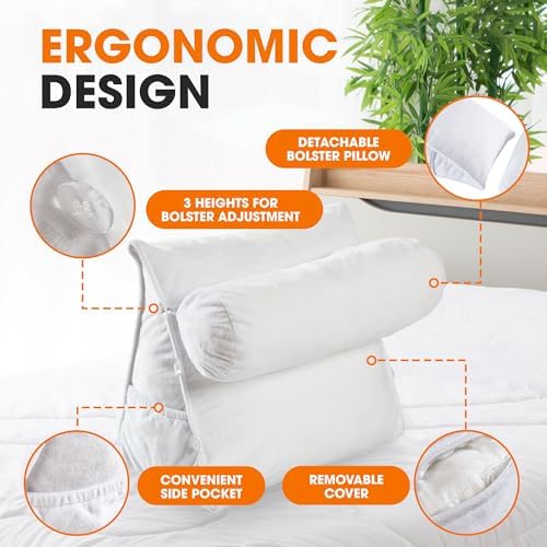 Adjustable Wedge Pillow - Comfort for Reading Gaming