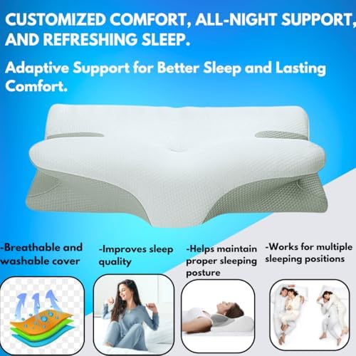 Enhance Sleep with Ergonomic Memory Foam Pillow