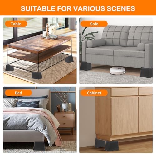 Sturdy Bed Risers for 4 inches