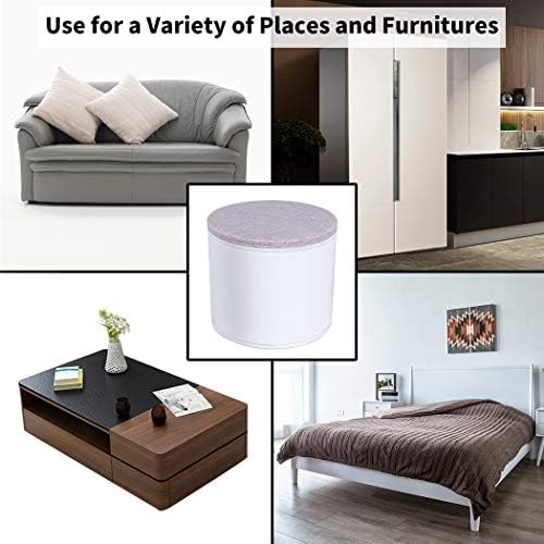 Ezprotekt 2 Inch Bed and Furniture Risers 4 Pack White