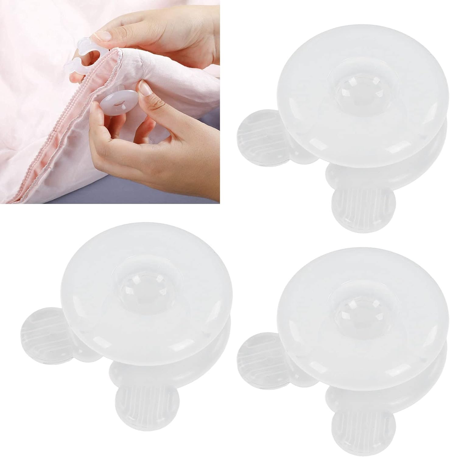 Topyond Duvet Clips for Corners 20 Set Comforter Holder Clips