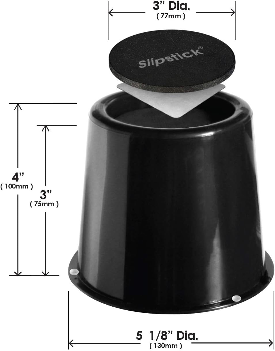 Stabilize Your Bed or Furniture with Slipstick CB672 4-Piece Bed Riser Set