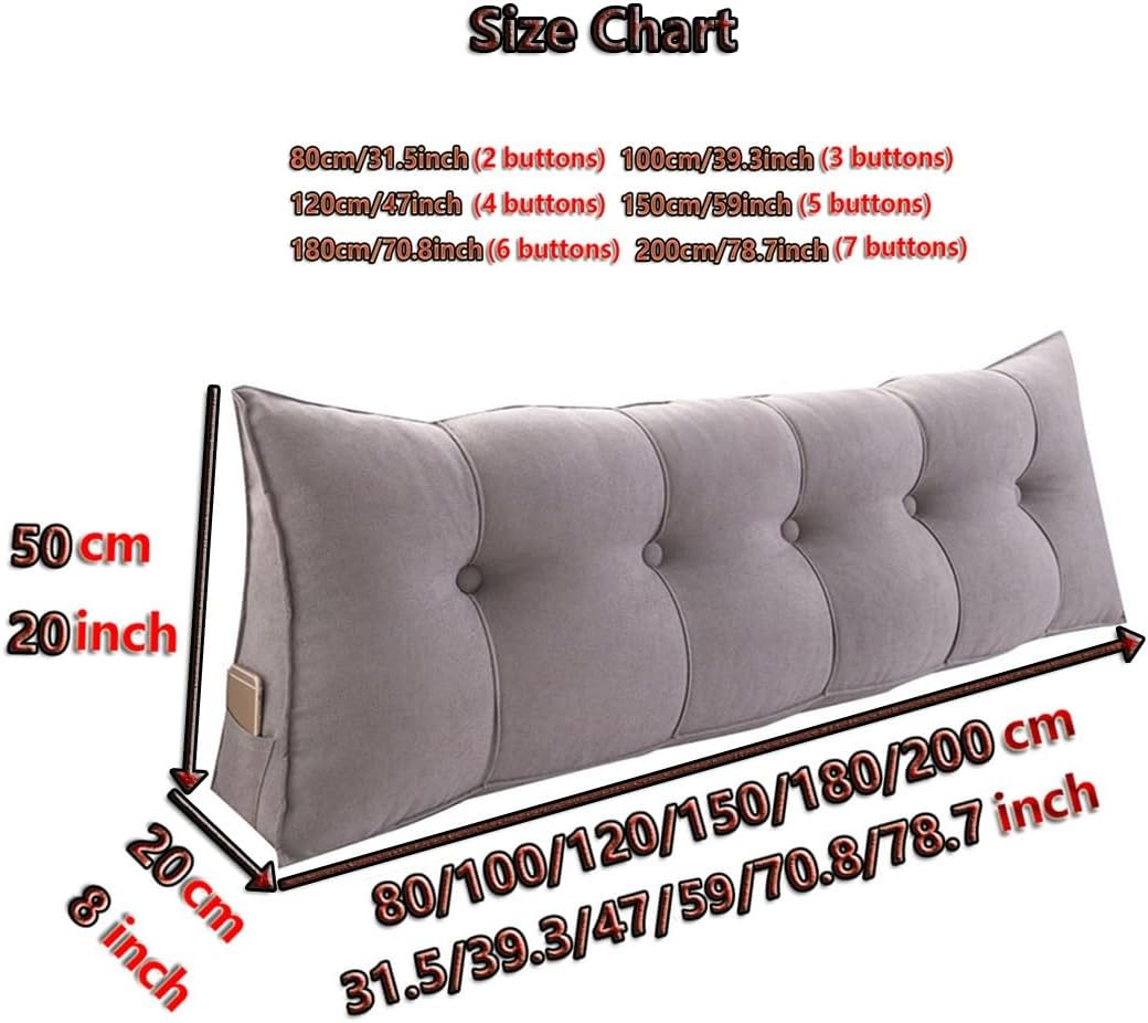 Wedge Headboard Pillows Bed Wedge Pillow For Rest And Reading Super Soft Triangular Bedside Cushion Positioning Support