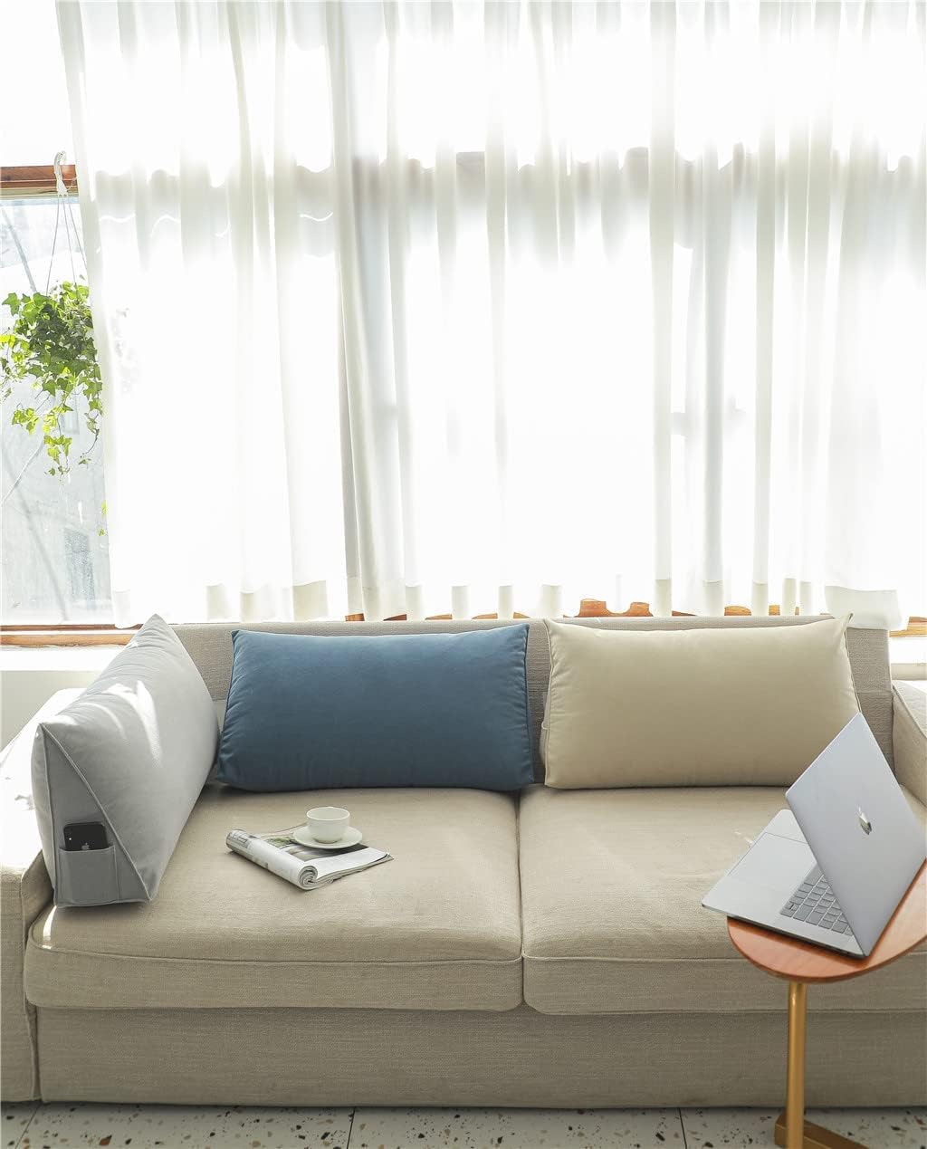 Hand-Crafted Bed Support Pillow wedge design for Back Neck Knee Leg Ultimate Comfort Support