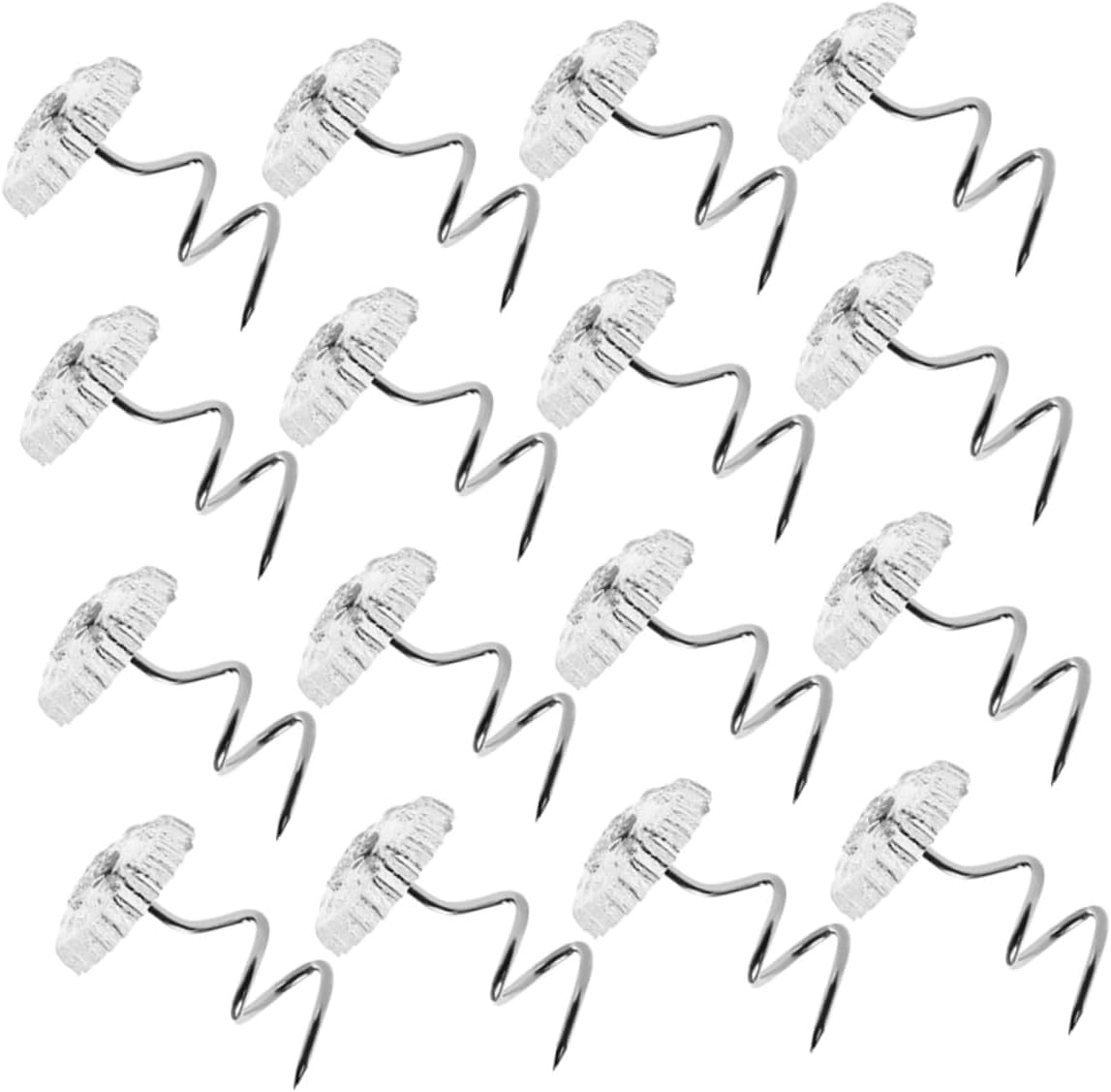 100Pcs Stainless Steel Spiral Pins for Upholstery Bed Skirts - Durable Decorative Fasteners with Strong Grip