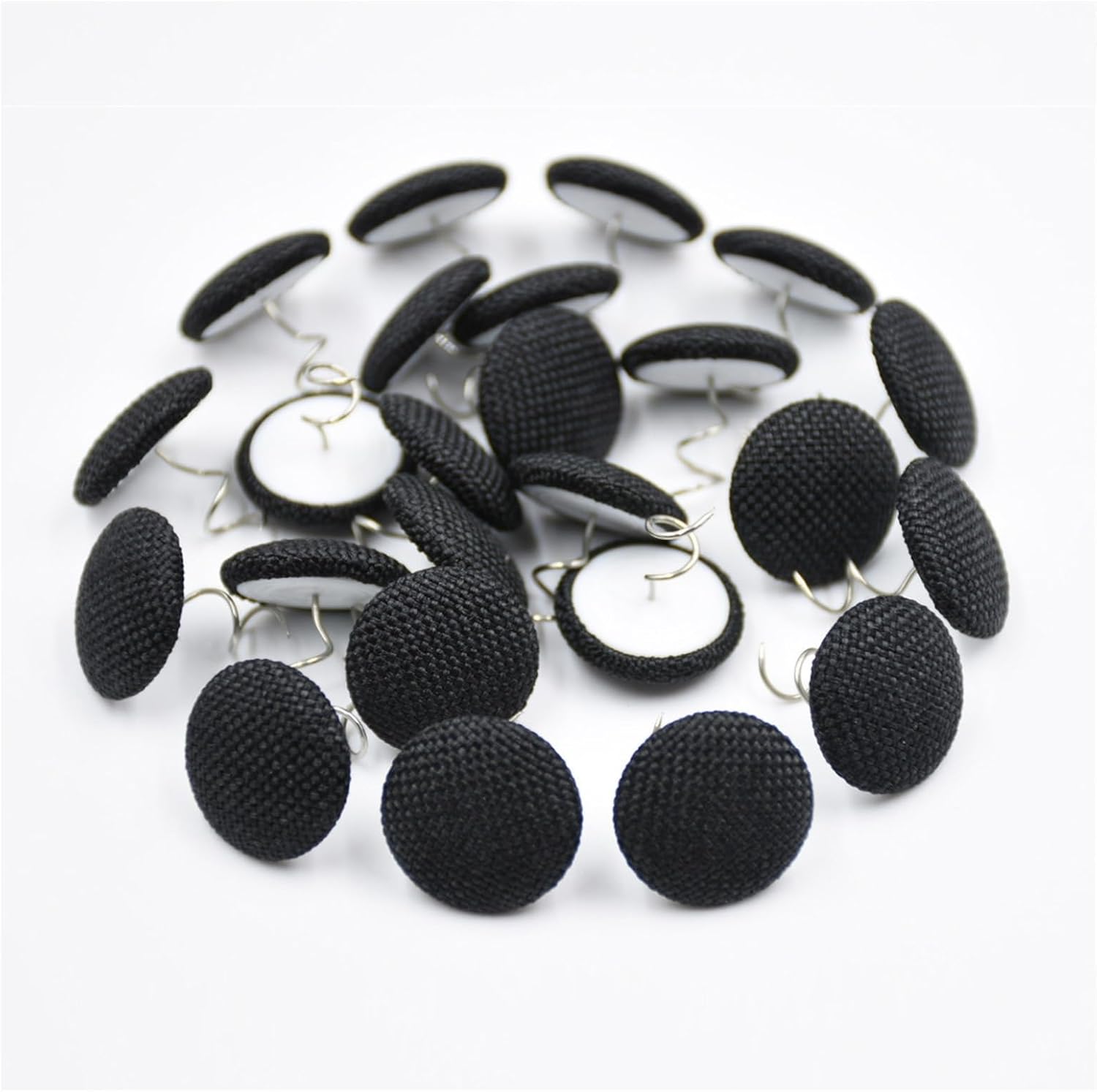 24 Piece Upholstery and Bed Skirt Pins Black Tidy Bed Storage Easy to Use No Rewiring Required