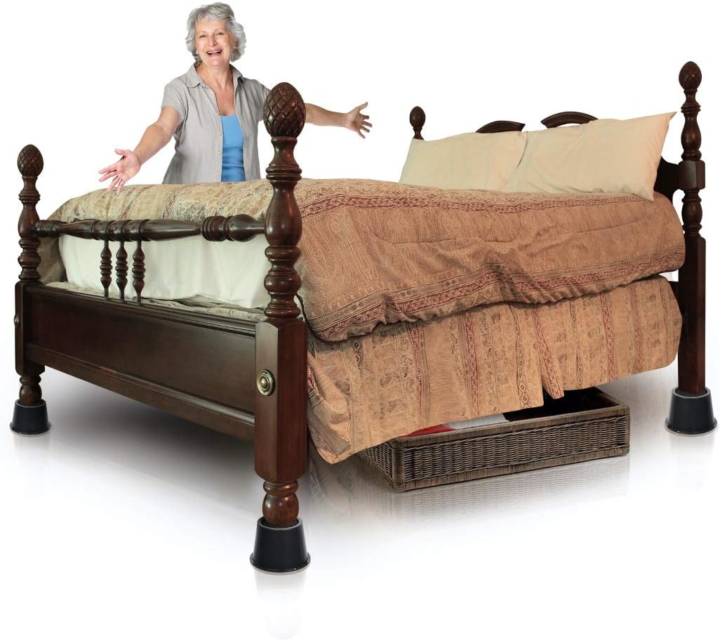 Stabilize Your Bed or Furniture with Slipstick CB672 4-Piece Bed Riser Set