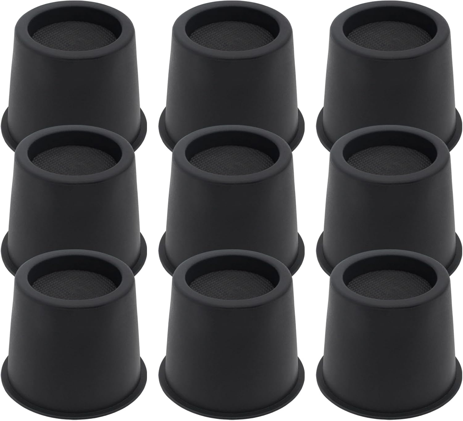 HANIHUA 9 Pack Bed Risers - 4 Heavy Duty for Sofa Bed Desk 3600 lbs Capacity Anti-Slip