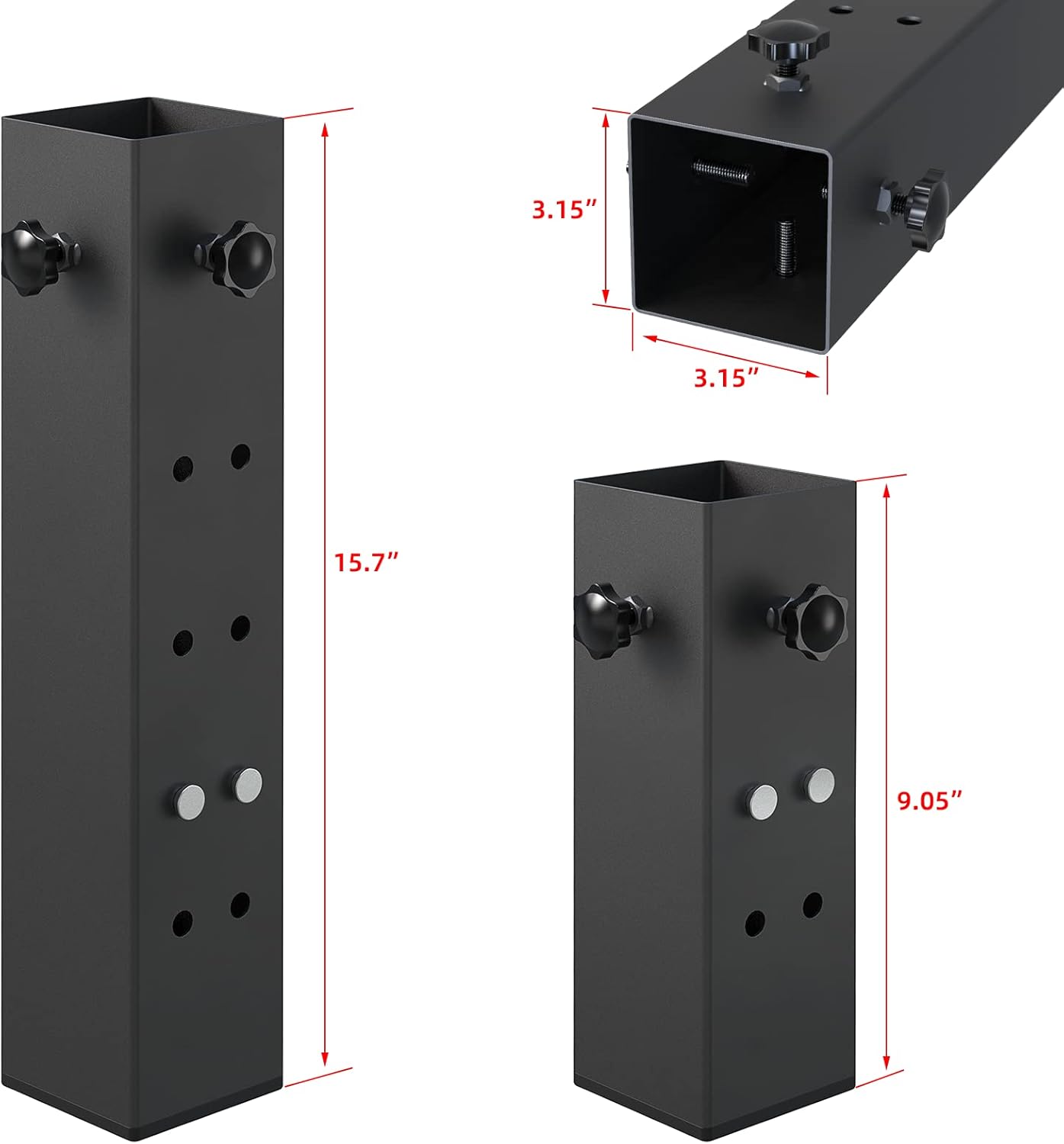 IREN introducer 4 Pack Super Heavy Carbon Steel Bed Risers Adjustable to 325181112 inches