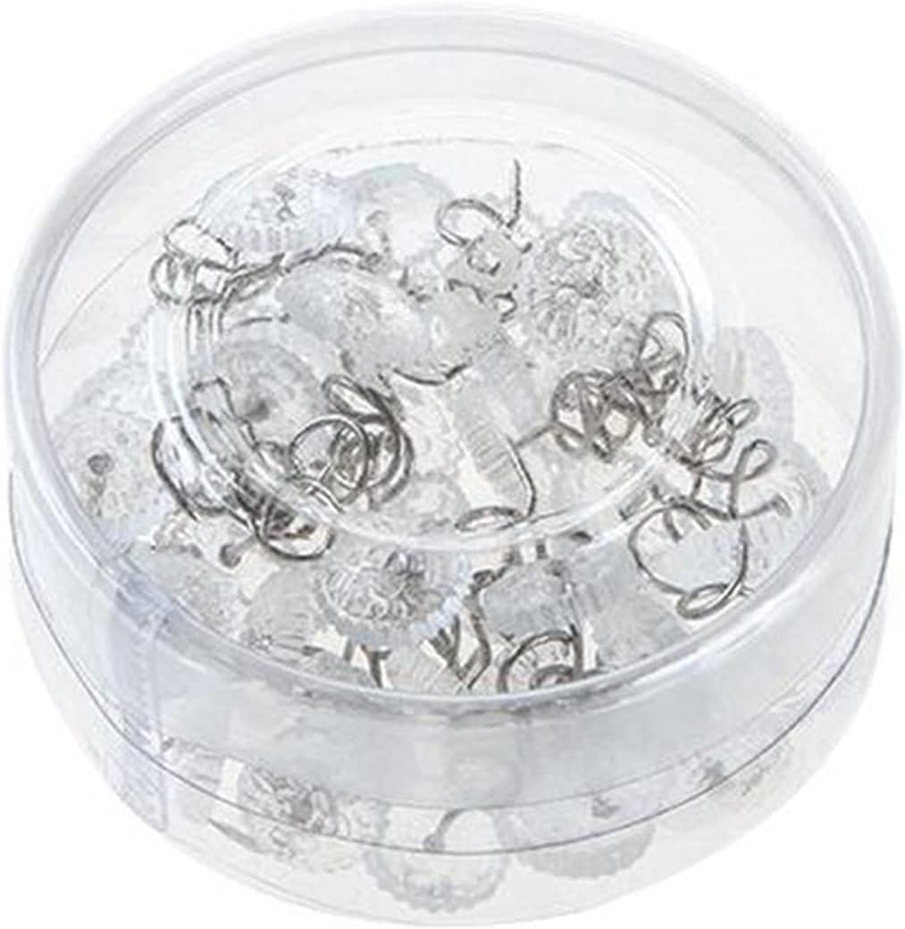 Clear Heads Twist Pins Plastic Head Upholstery Pin for Slipcovers and Bedskirts 20 Pieces