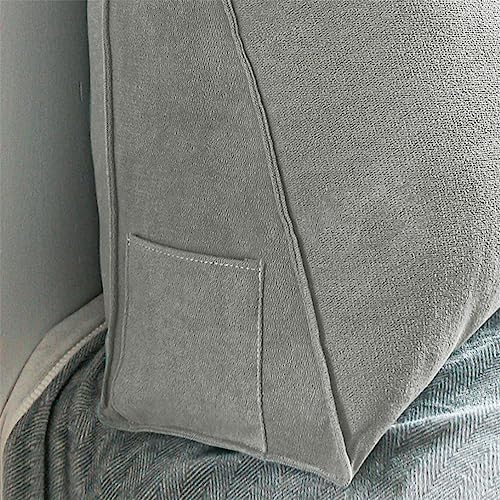 EORNOW Triangular Headboard Bedside Wedge Reading Pillow - 80x20x50cm