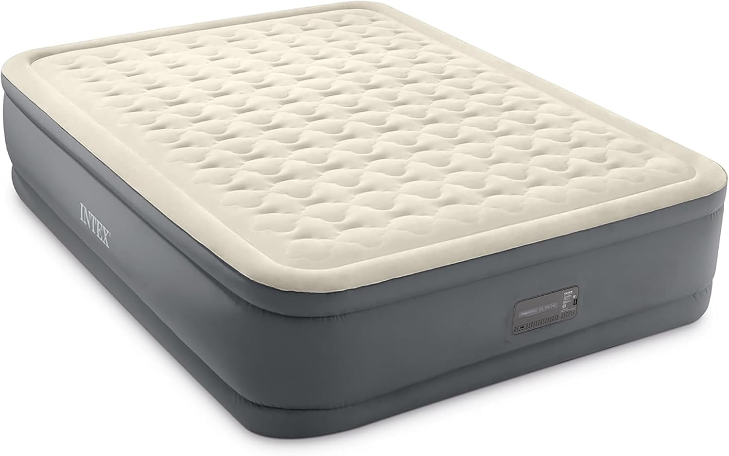 Intex PremAire II Luxury Air Mattress with Electric Pump Queen Size Elevated Bed