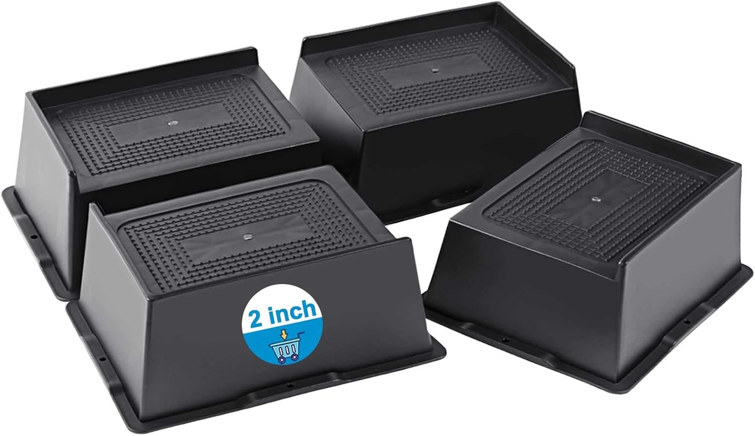 Sturdy 2-Inch Bed Risers for Sofa Chair Bed Heavy Duty at 6000 lbs