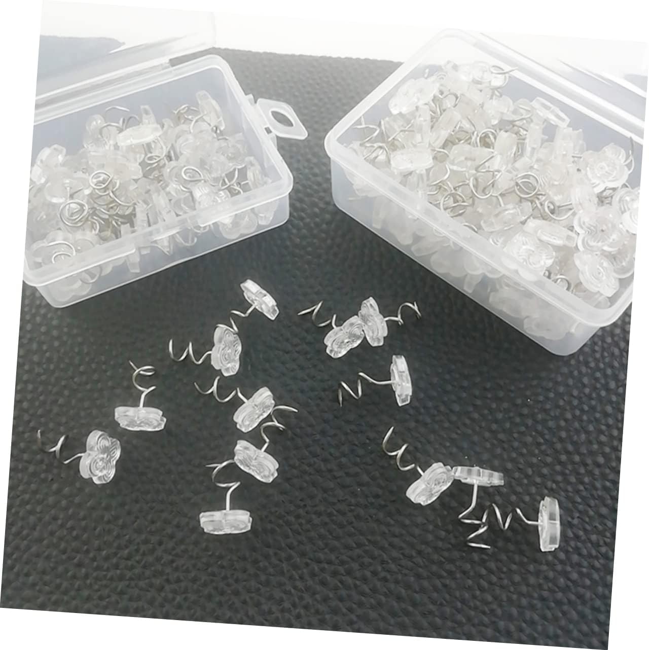 100-Piece Stainless Steel Book Binding Tape Pins for Bed Skirt Sofa Fabric Covers Durable No Rust