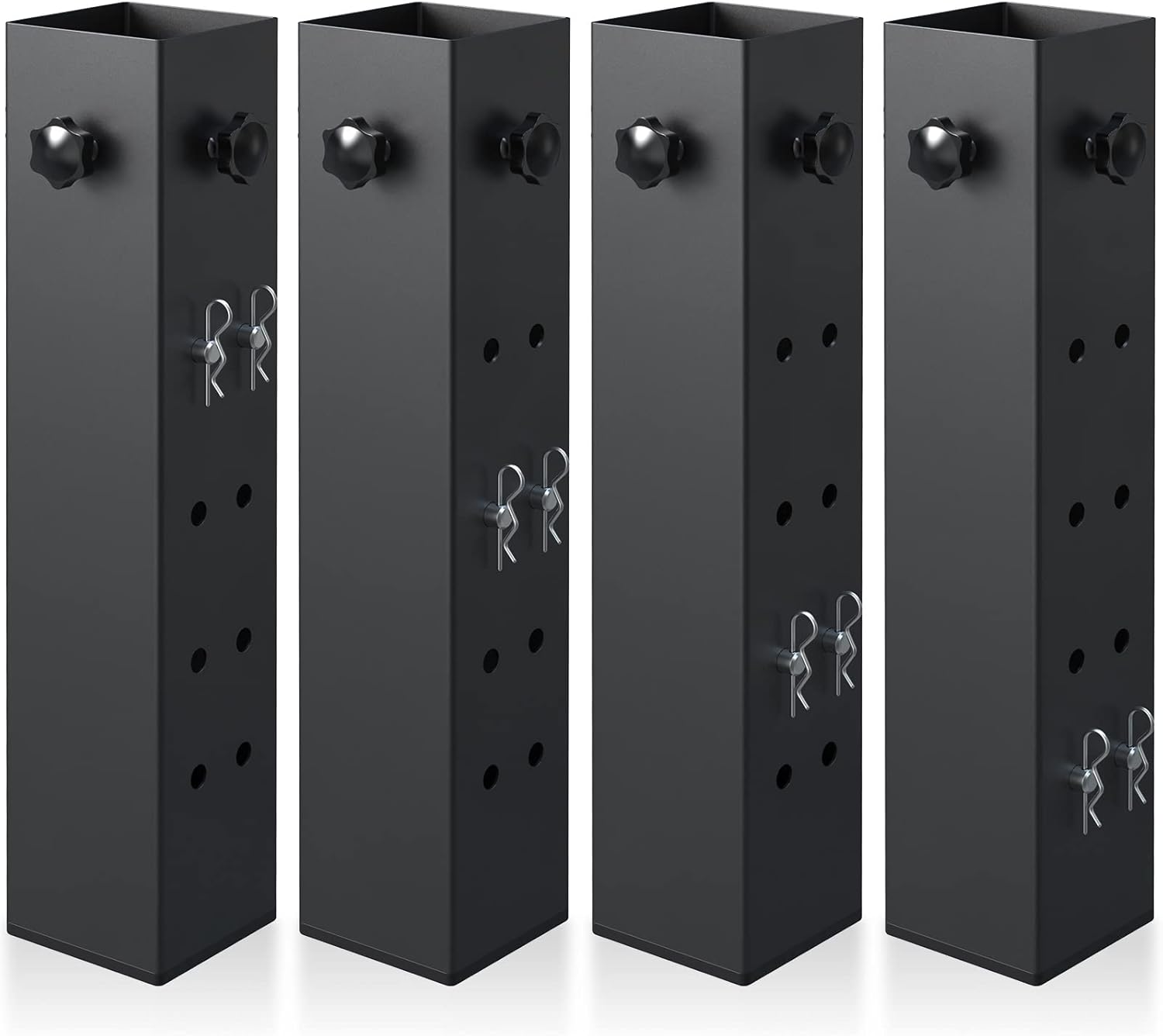 IREN introducer 4 Pack Super Heavy Carbon Steel Bed Risers Adjustable to 325181112 inches