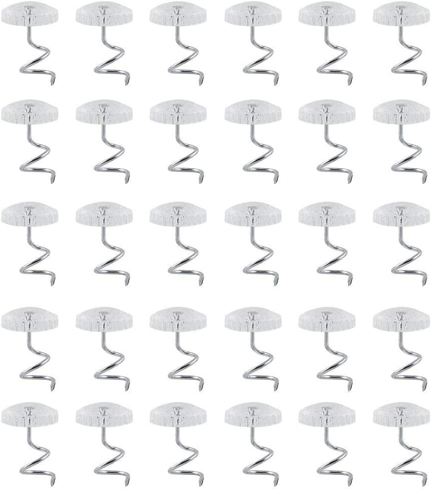 30pcs Upholstery Pins with Clear Heads for Couch Chair Bed Skirts Slip Covers