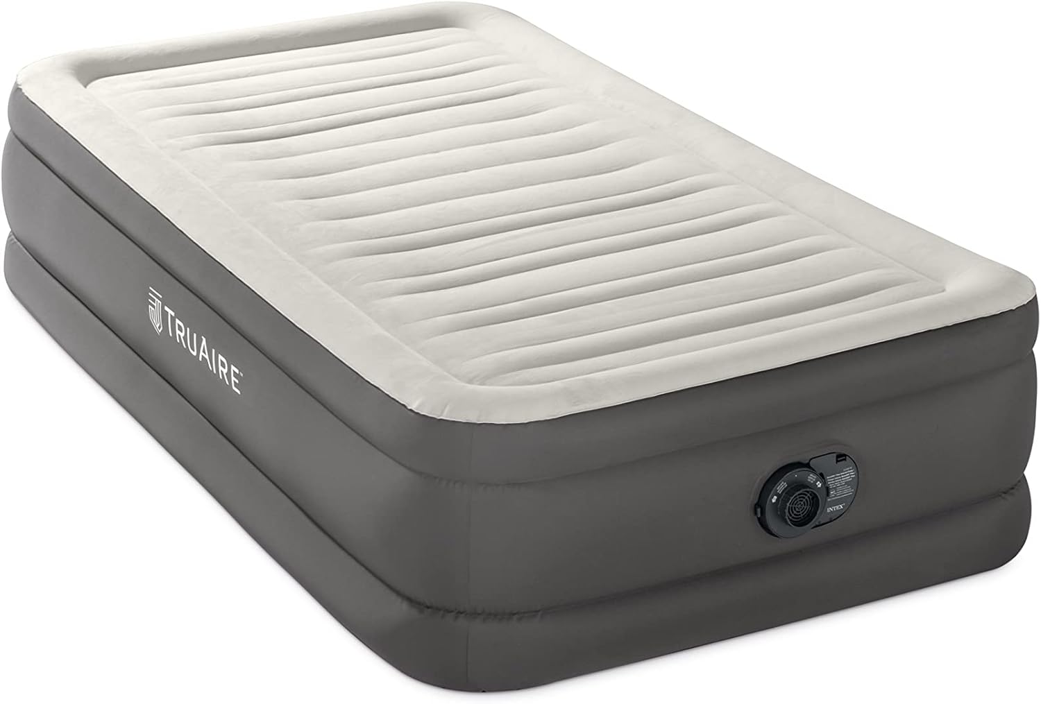 Intex TruAire Luxury Air Mattress Twin Size Electric Pump 18in Height 330lb Capacity