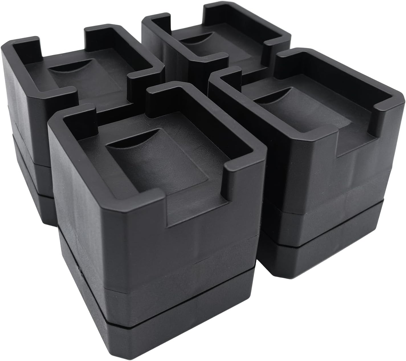 JONHWI3-Inch Bed Riser 4-Pack Set Heavy Duty Adjustable for couch desk and bed