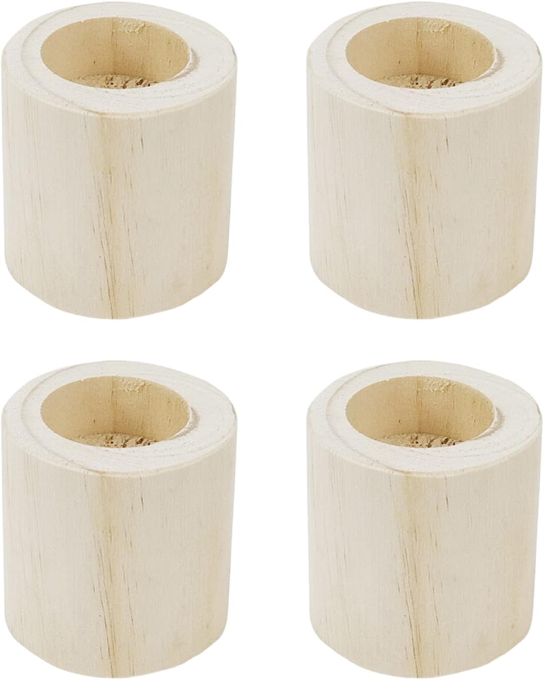 TSnAmay4Pcs Cylinder Solid Wood Bed Risers Increase Height 2 for Sofa Couch Chair Table