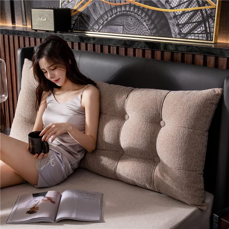 Firm Headboard Pillow for Queen Bed Extra Comfortable Lumbar Support and Fashionable Design