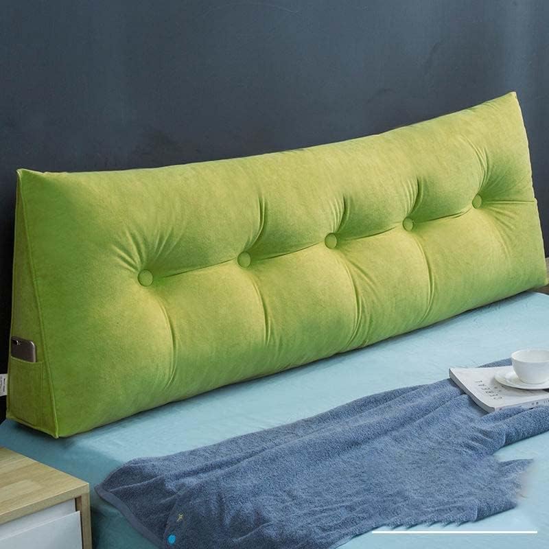Headboard Pillow Wedge Bed Pillow for Sofa or Bed with Phone Pocket