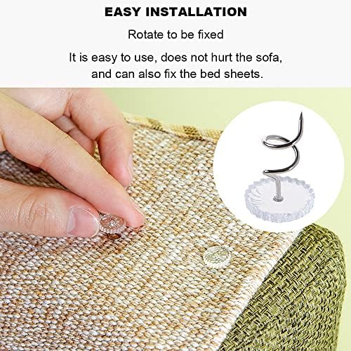 Premium 100-Piece Clear Head Twist Pins for Upholstery