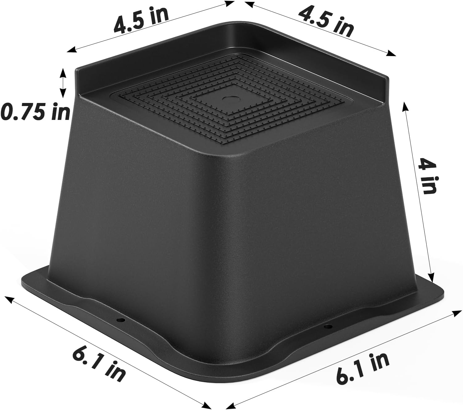 Premium 4-Inch PP Bed Risers - Heavy Duty and Slip-Resistant for Home and Office furniture