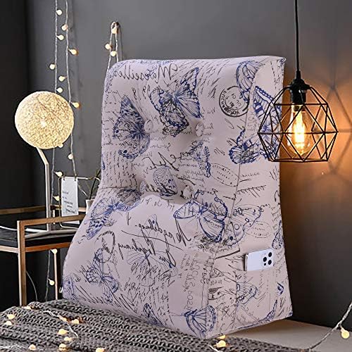 Wedge Reading Pillow Ergonomic Headboard Pillow for Reading and Bed Rest 100 Pure Cotton 24in