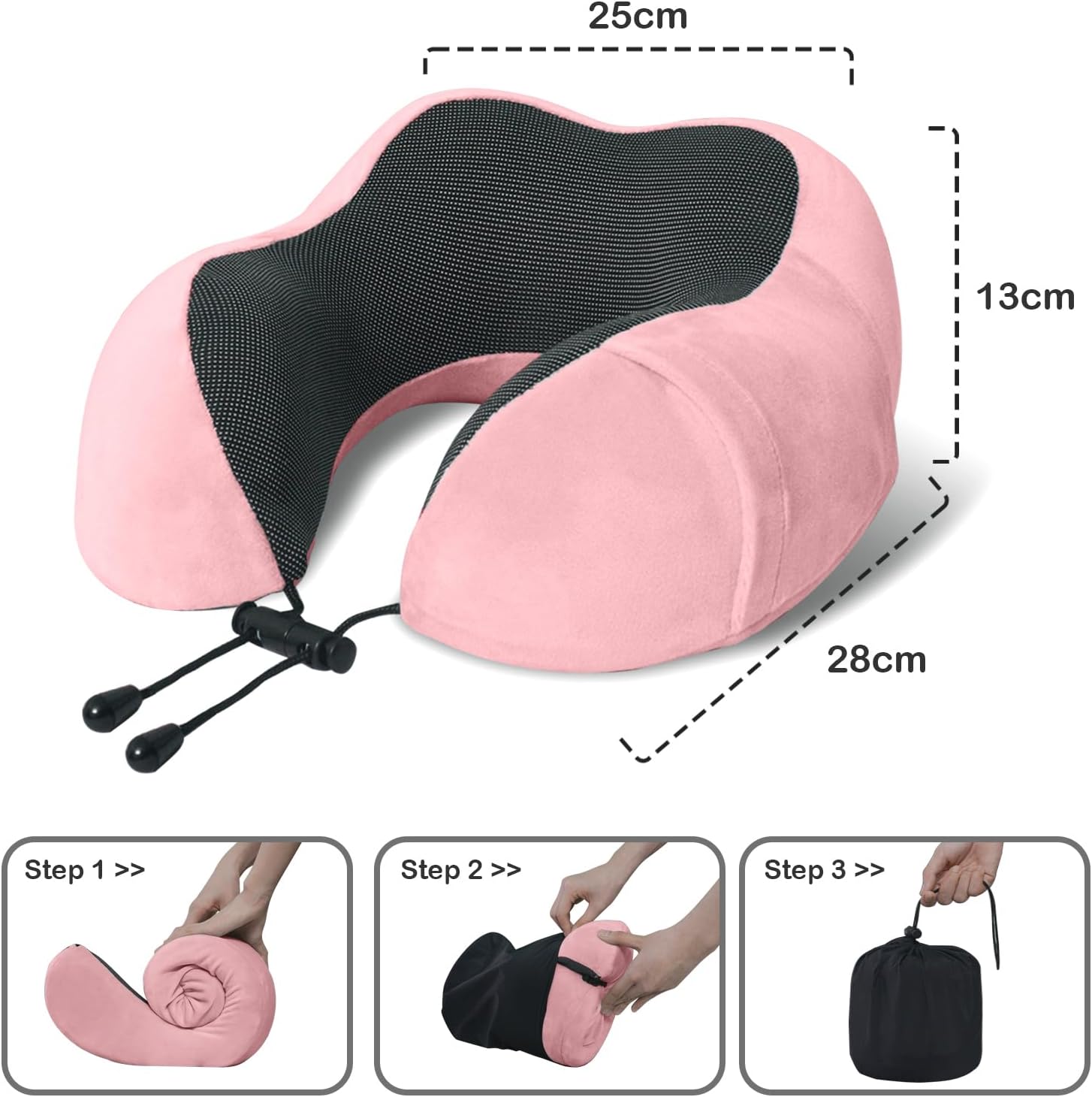 Discover the Elvodosia Ergonomic Memory Foam Travel Pillow for Safe Neck and Head Comfort